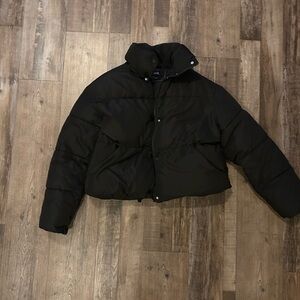 Zara Classic Black Puffer Jacket